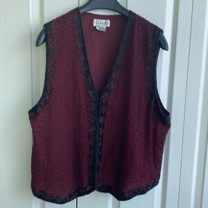 Rafaella Women’s Beaded Blouse, Size L